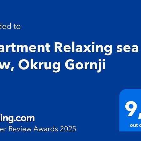 Apartment Relaxing Sea View, Okrug Gornji Εξωτερικό φωτογραφία